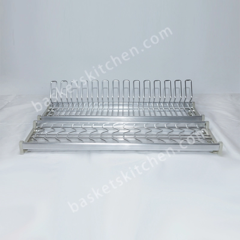 2 Tiers Dish Rack For kitchen cabinet - Oval Wire