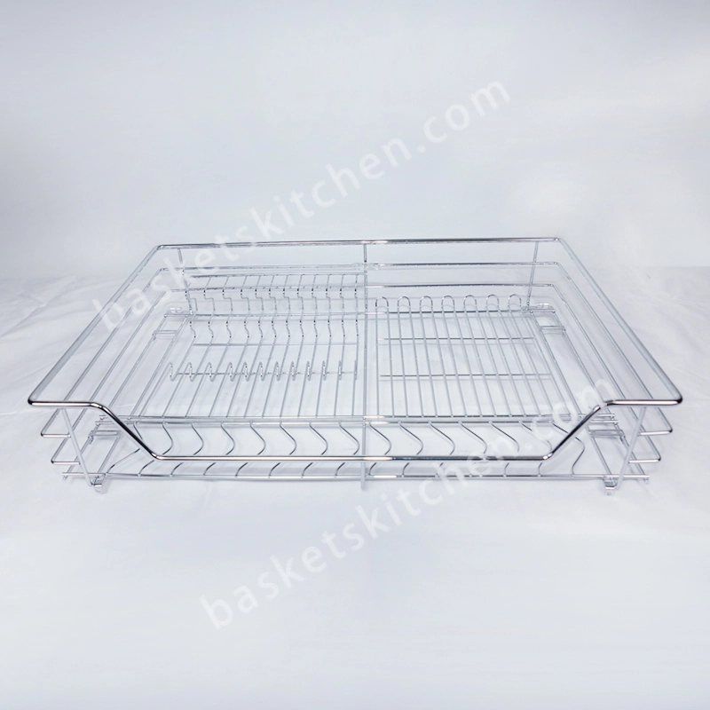Pull Out Basket for Kitchen Cabinets - Round wire