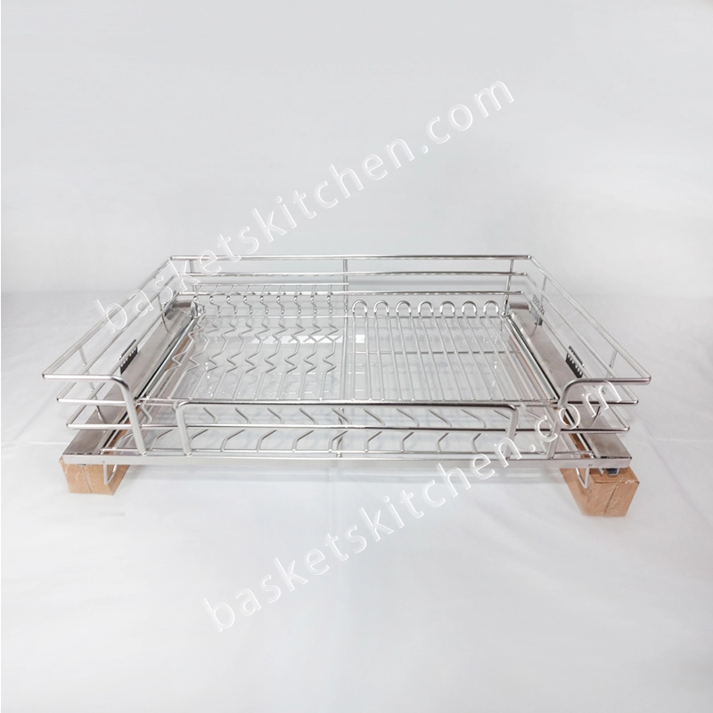Pull Out Basket for kitchen cabinet baskets - Oval Wire