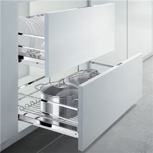 Maximizing Kitchen Space with Pull-Out Dish Rack Cabinet Organizers