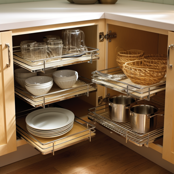Kitchen Wire Blind Corner Cabinet Pull Out Organize | Efficient and Convenient Solution