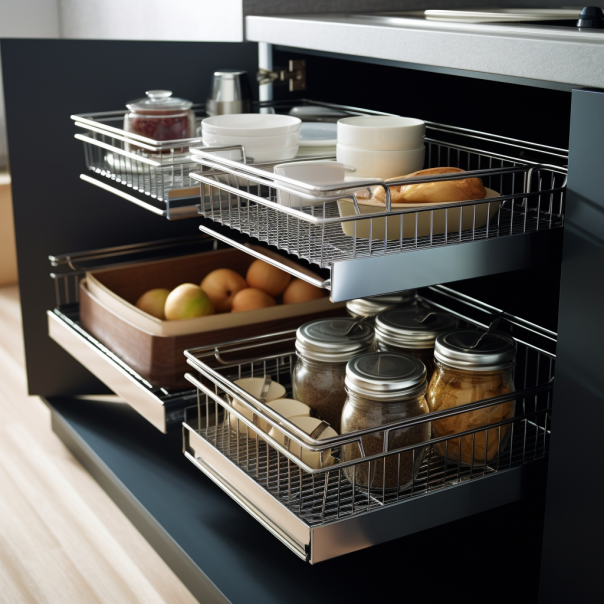 Transform Your Kitchen with Pull-Out Baskets for Cupboards and Custom Stainless Steel Wire Baskets