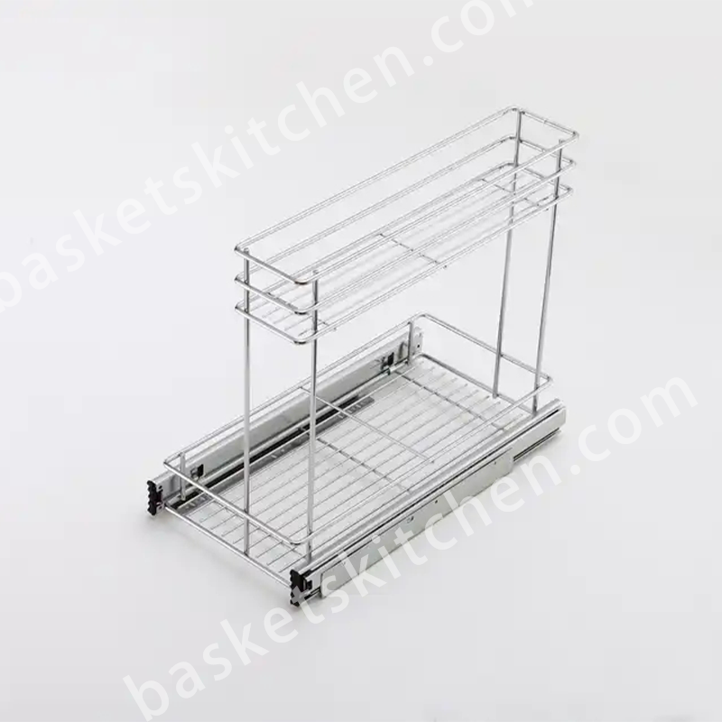 2 Sides Square Wire Basket | Cabinet Pull Out Basket